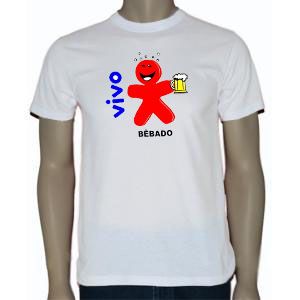 Camiseta vivo bebado