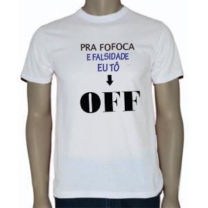 Camiseta falsidade tô fora